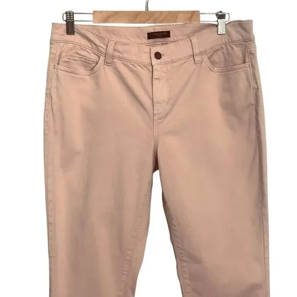 Ann Taylor The Skinny Modern Fit Pink Denim Pants Size 14 Petite - Picture 2 of 5